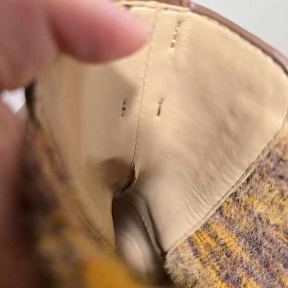 Coach Delaney Chelsea Boots Brown Leather Size 10 Chunky Lug Platform Sole Boho - Picture 7 of 16